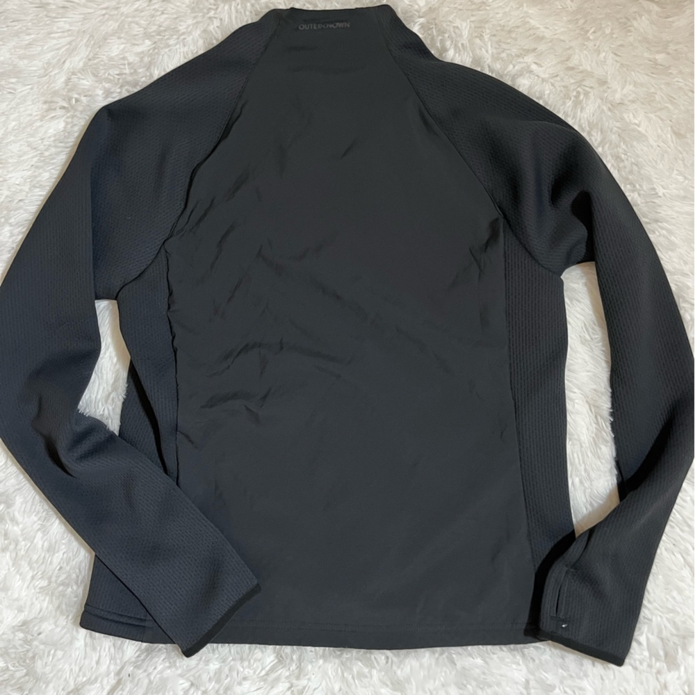 Womens Outerknown Active Half Zip Jacket Black Si… - image 2
